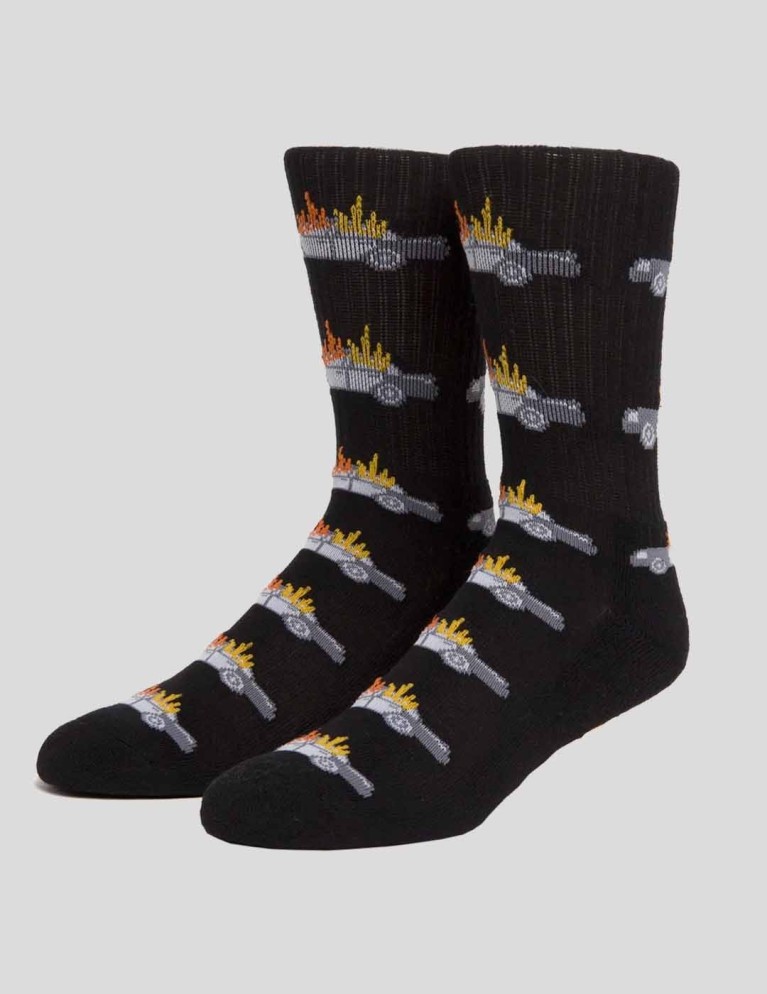 Calcetines HUF civil disobedience sock black